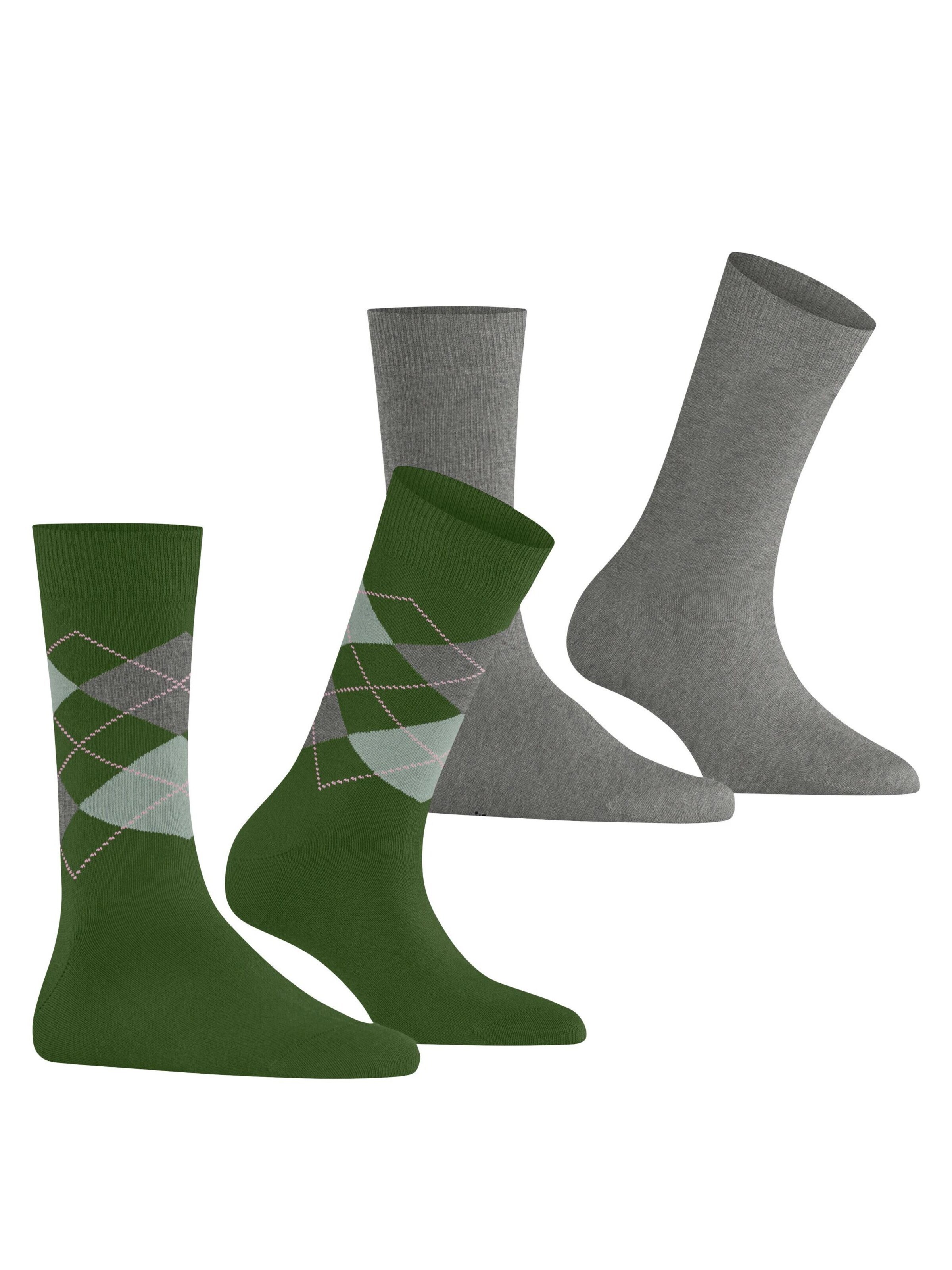BURLINGTON Socken 'Everyday Mix 2-Pack'‌‌‌‌‌‌ in Grün