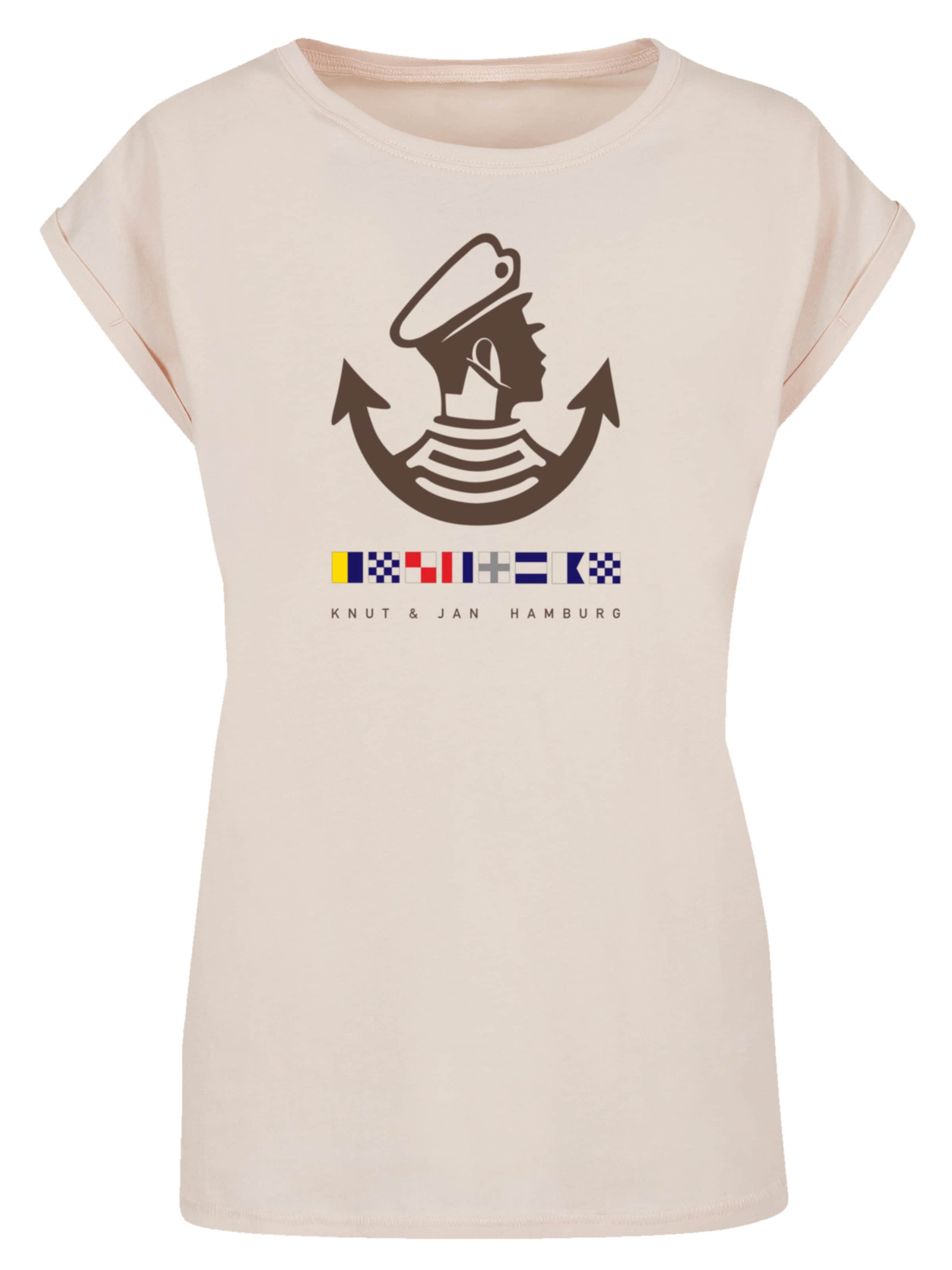 T-shirt F4NT4STIC en beige : devant