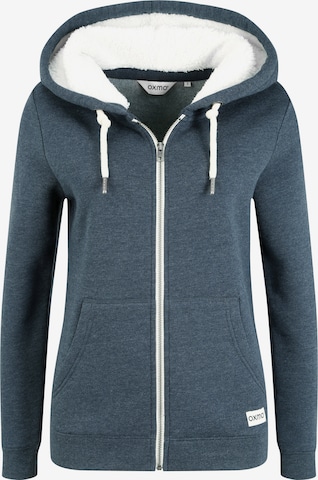 Oxmo Zip-Up Hoodie 'Binja' in Blue: front