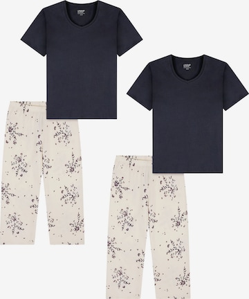 Pyjama ' Nightwear ' uncover by SCHIESSER en beige : devant