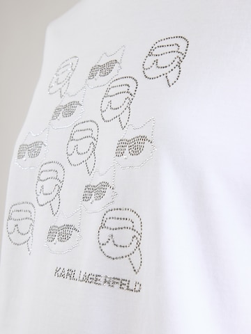 Tricou 'Ikon' de la Karl Lagerfeld pe alb