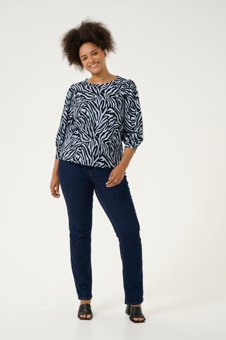 KAFFE CURVE - Blusa 'KCIvena' em azul
