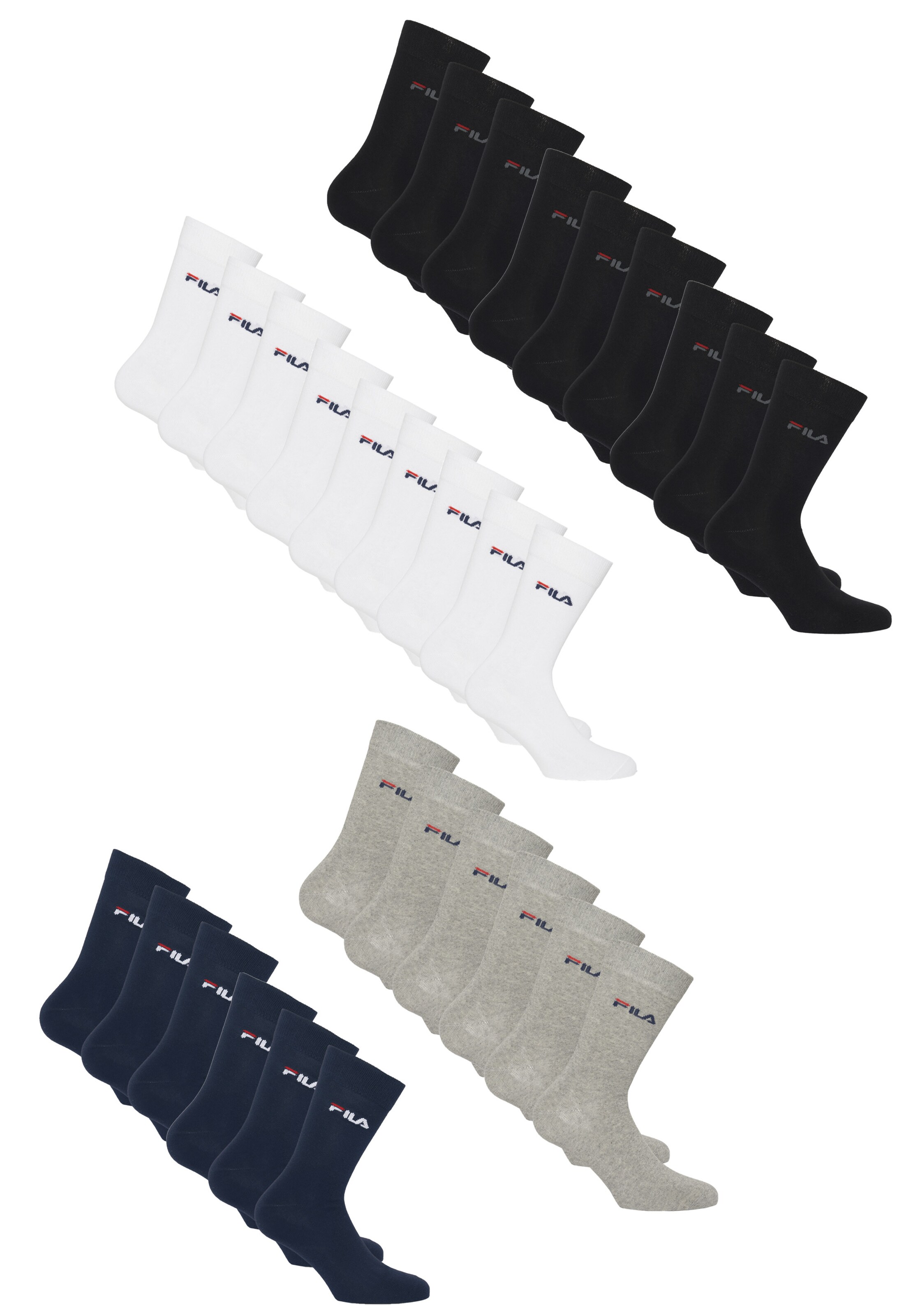 FILA Socken 30er Pack in Grau: Vorderseite