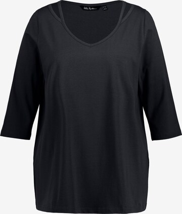 T-shirt Ulla Popken en noir : devant