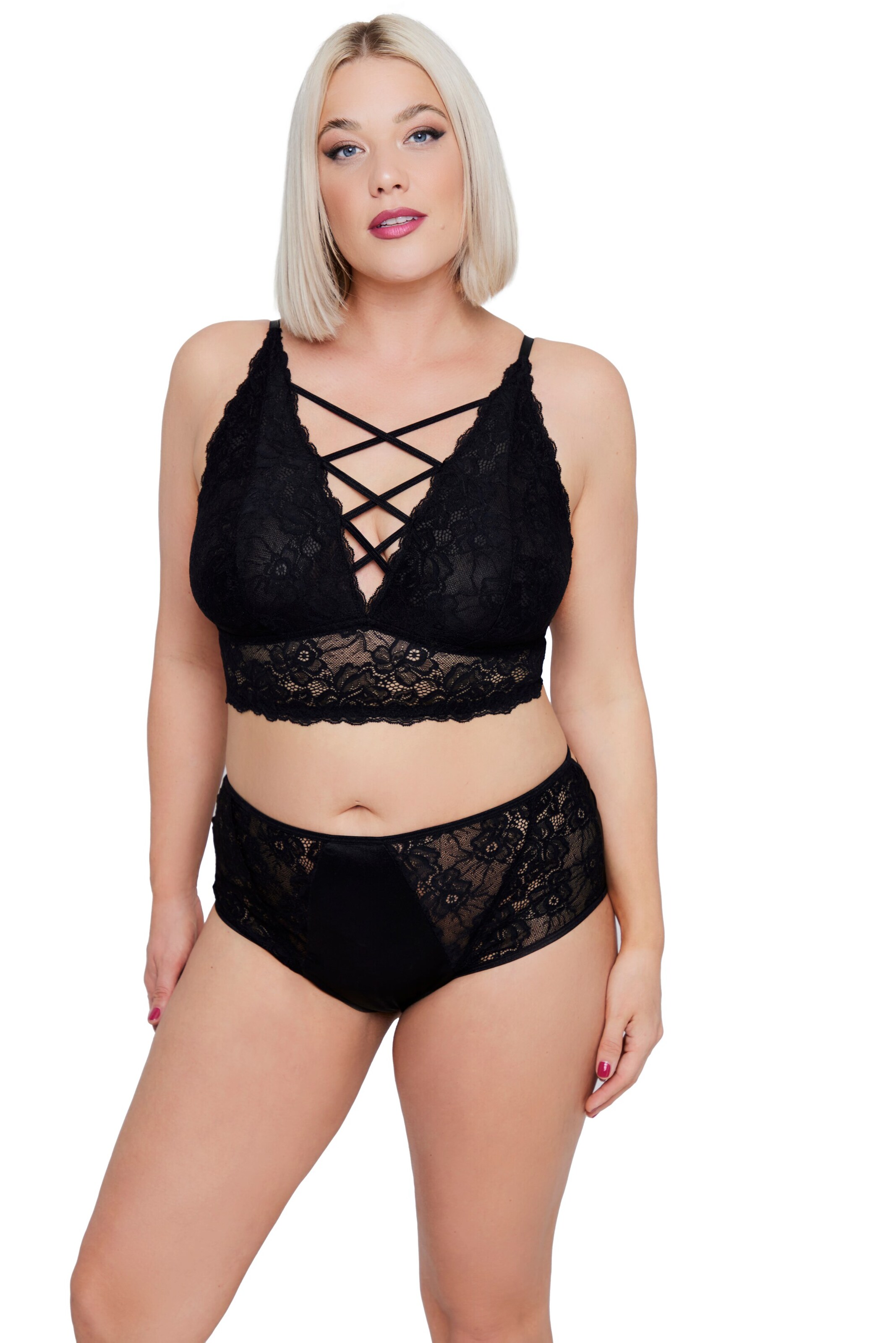 Ulla Popken Slip in Schwarz: Vorderseite