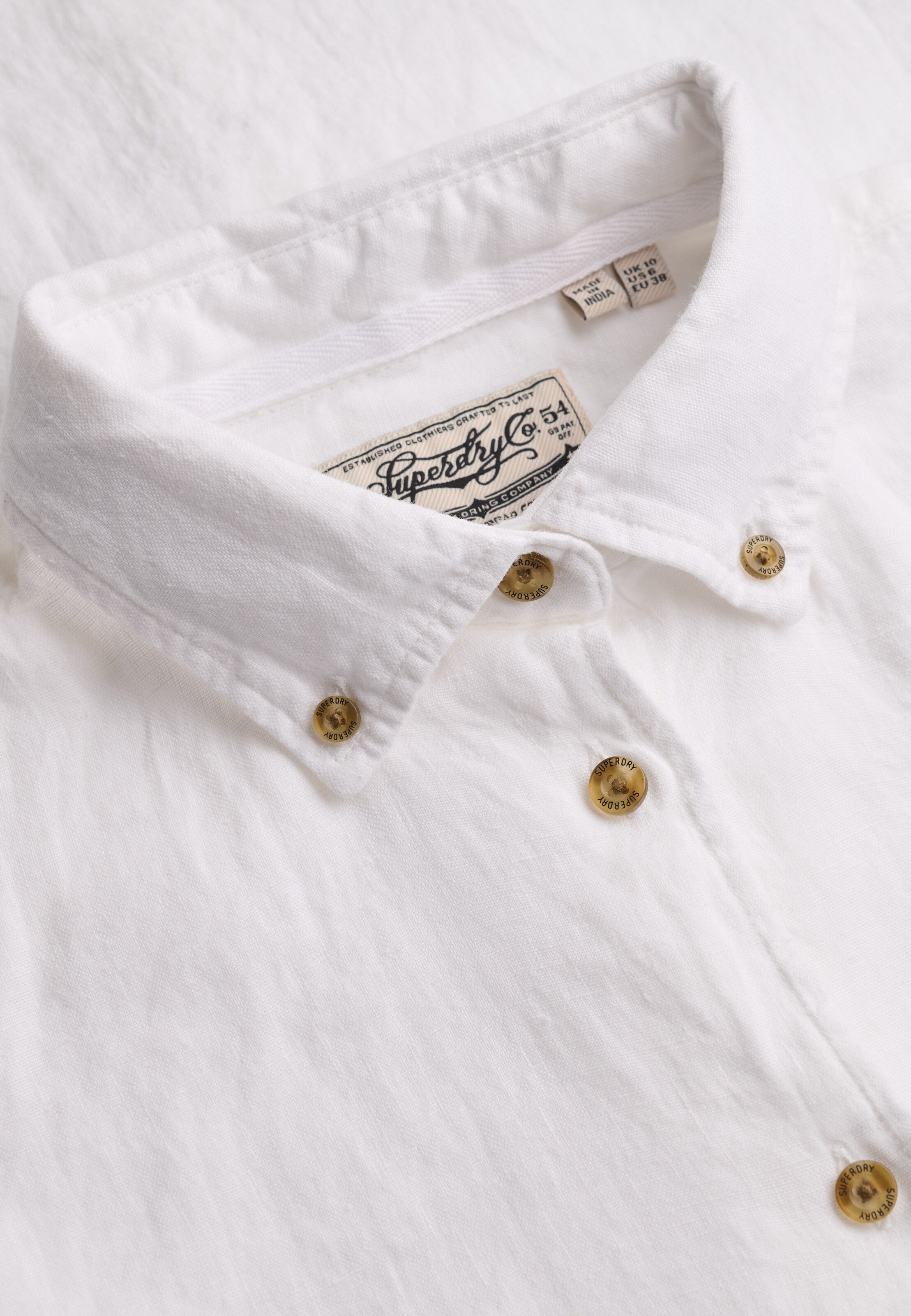 Superdry & Co Chemisier en M en blanc, Vue avec produit