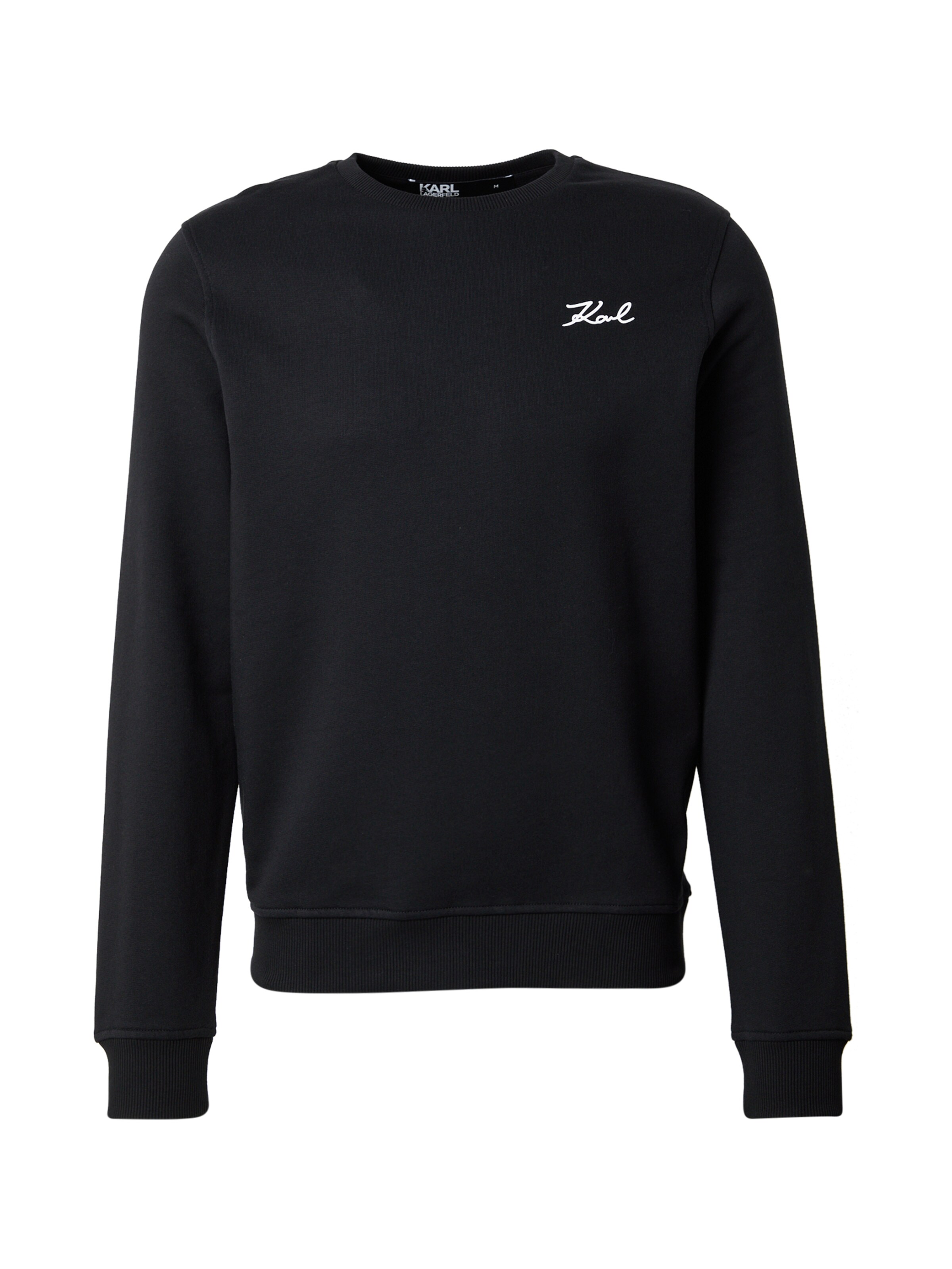 Bluză de molton de la Karl Lagerfeld pe albastru: față