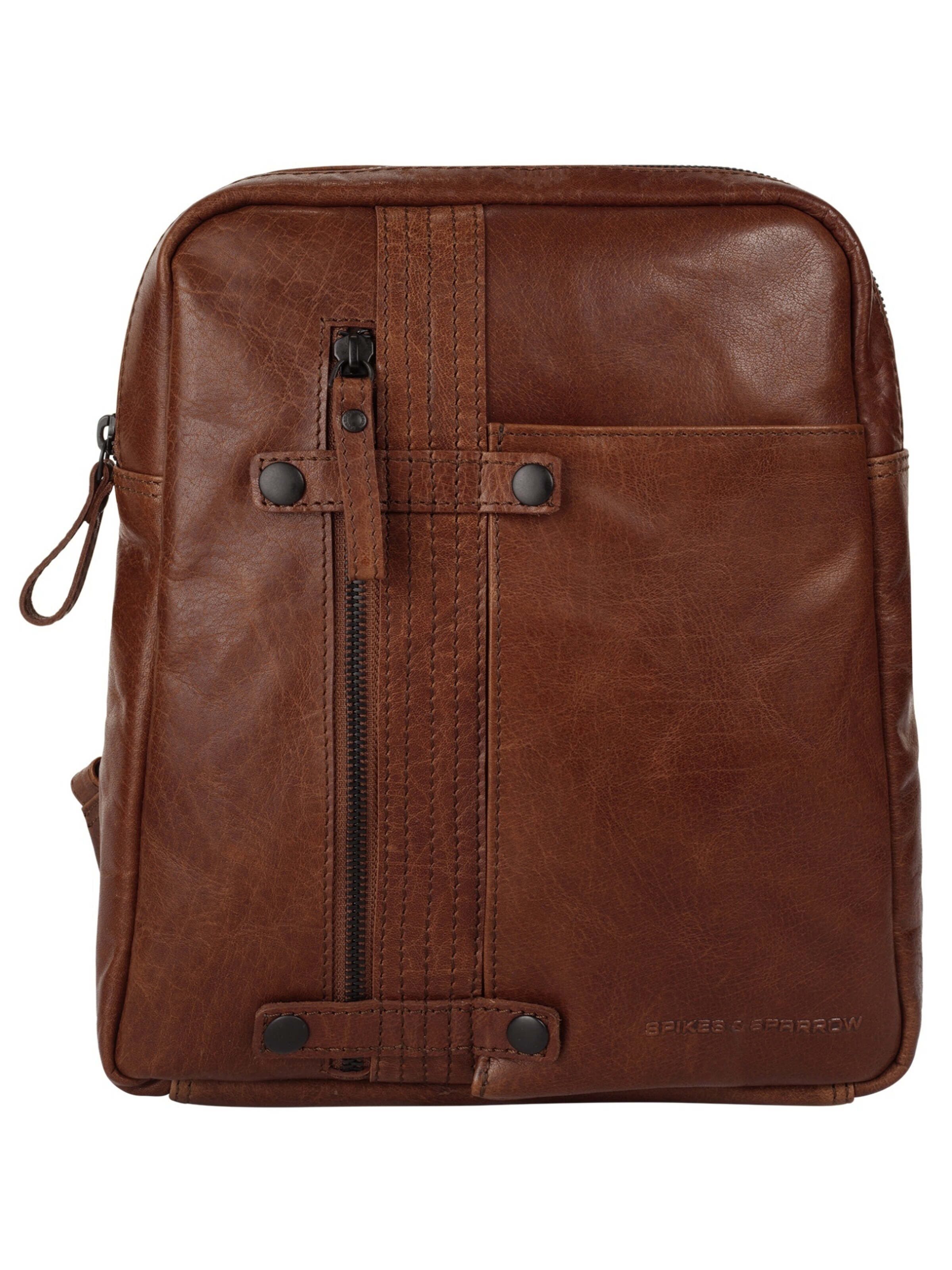Spikes & Sparrow Rugzak in Bruin: voorkant