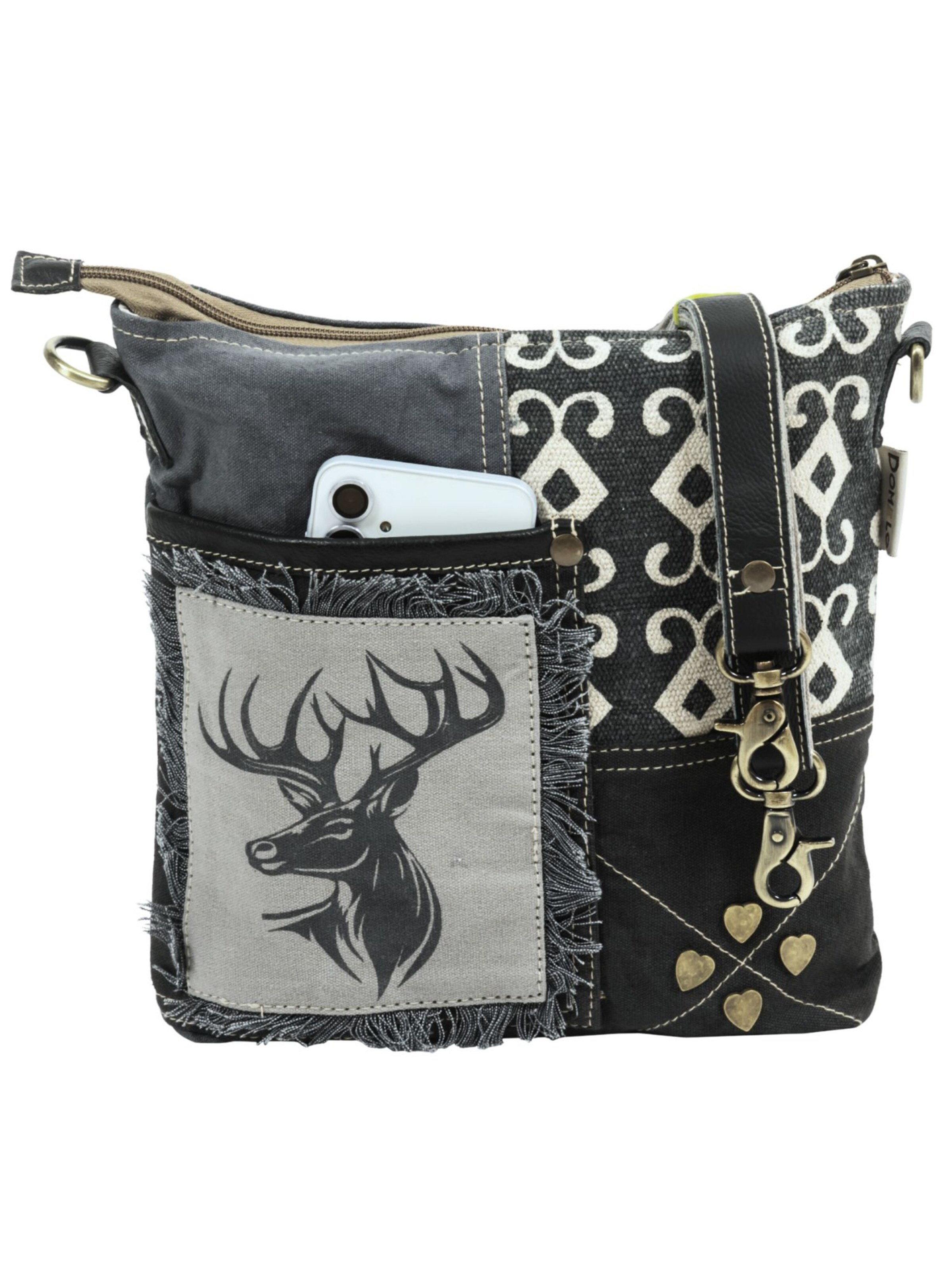 DOMELO Umhängetasche 'Domelo'‌‌‌‌‌‌ in Schwarz