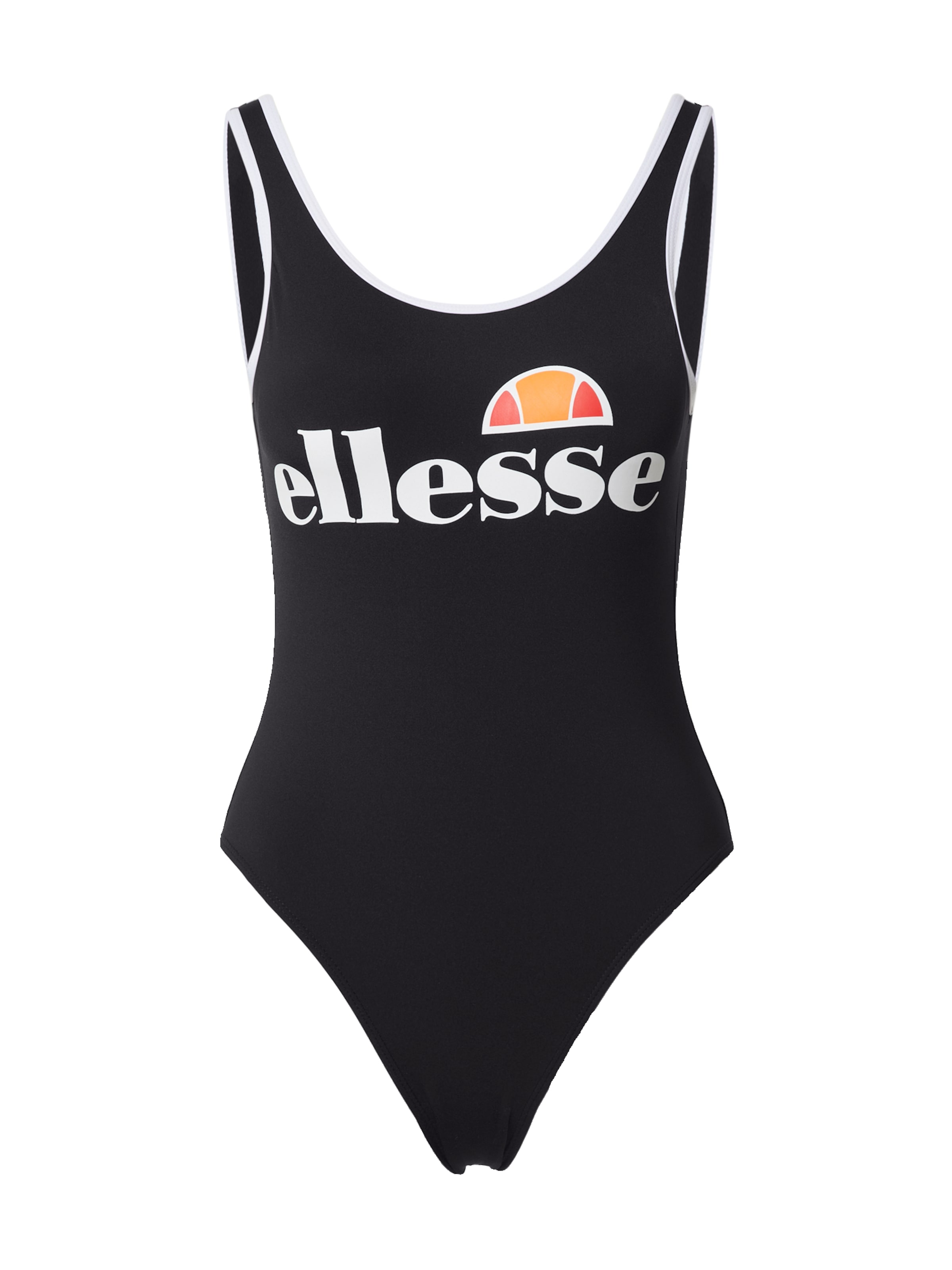 ELLESSE Bustier Badeanzug in Schwarz: Vorderseite