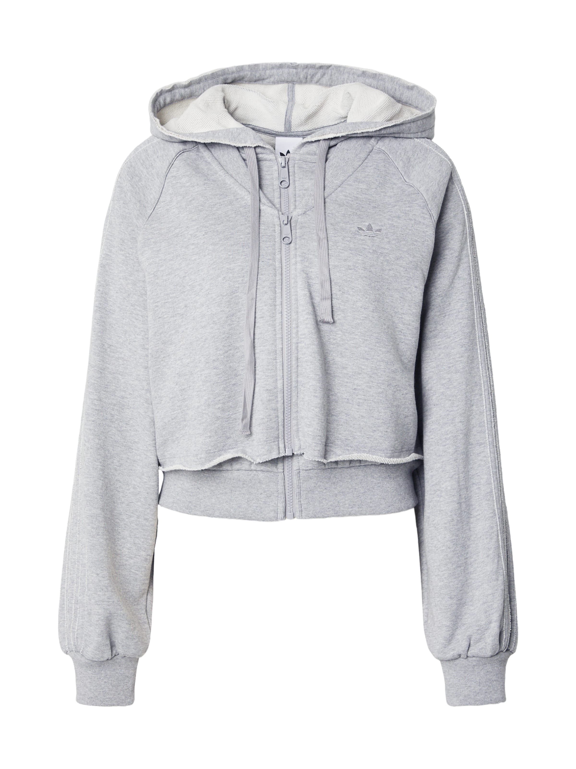 ADIDAS ORIGINALS - Sudadera con cremallera en gris: frente