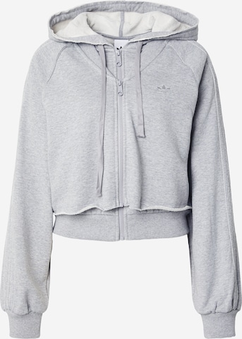 Giacca di felpa di ADIDAS ORIGINALS in grigio: frontale