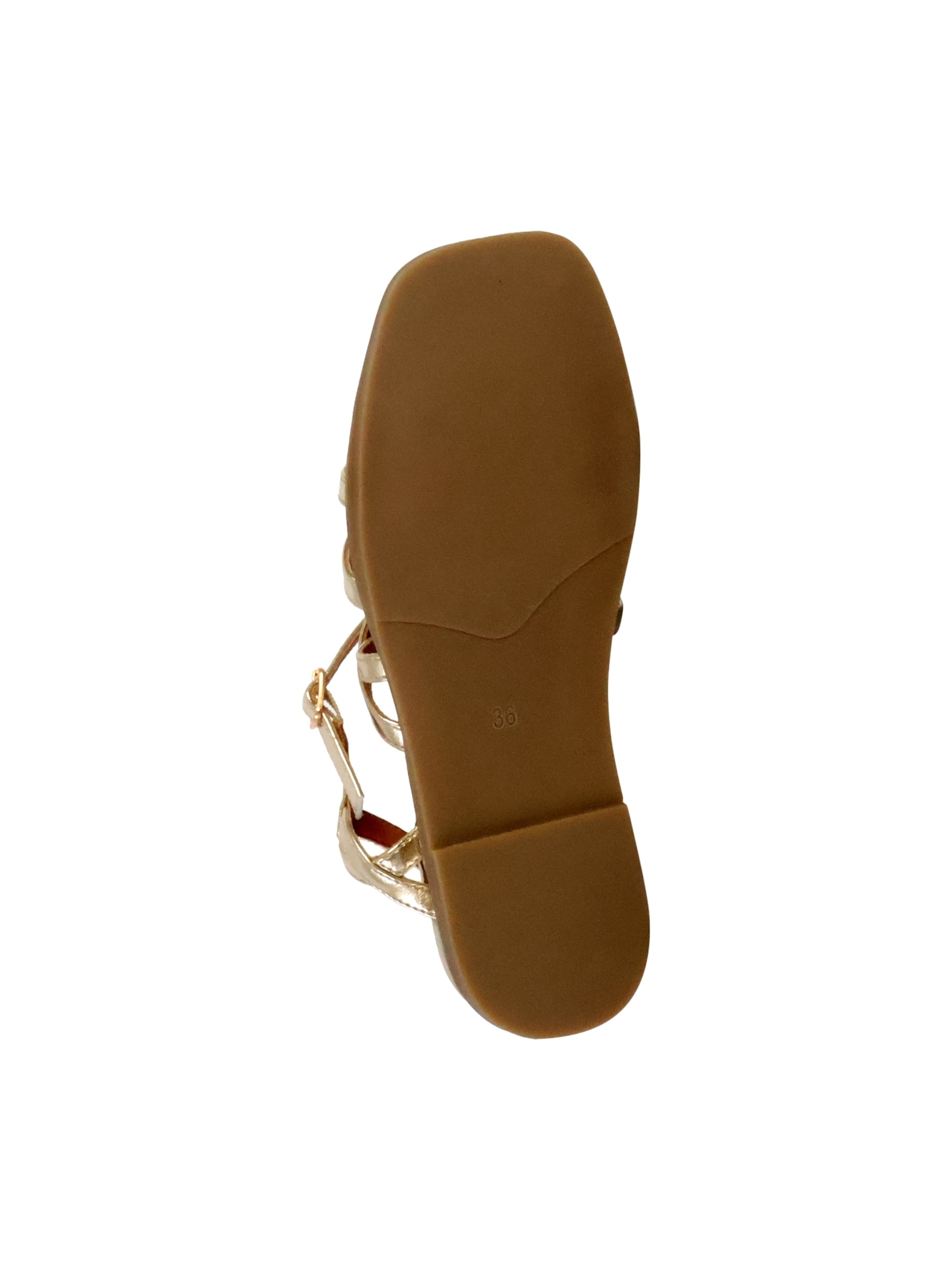 The Divine Factory Sandal in Gold