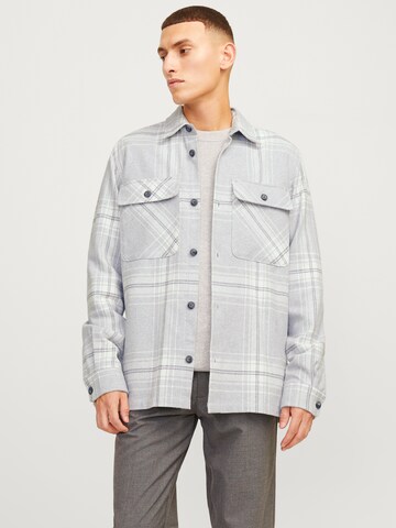 Comfort fit Camicia 'JPRRaymond' di JACK & JONES in grigio: frontale