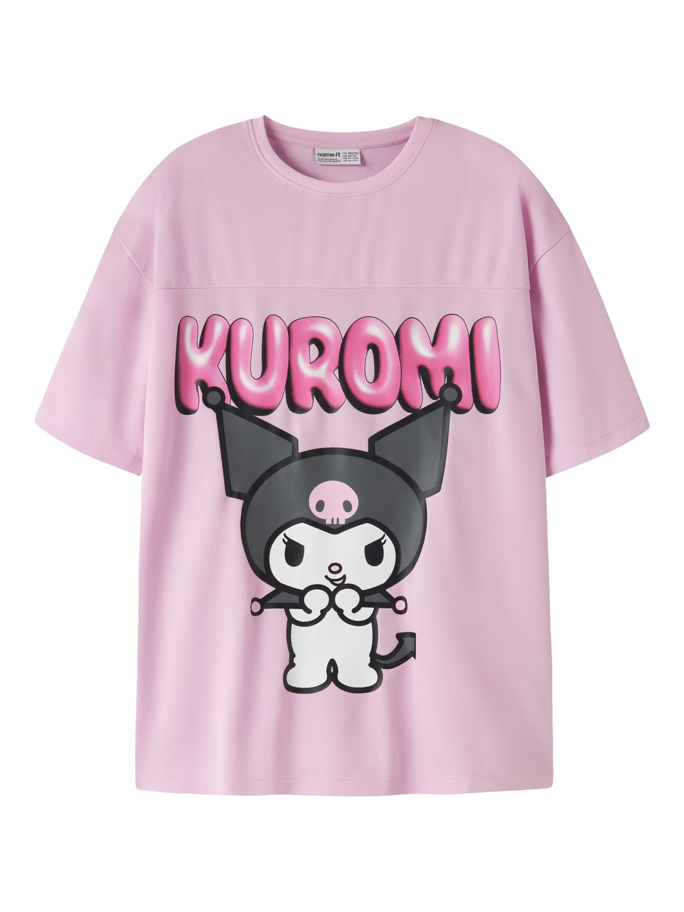 NAME IT - Camiseta 'NKFFoba Hello Kitty' en rosa: frente