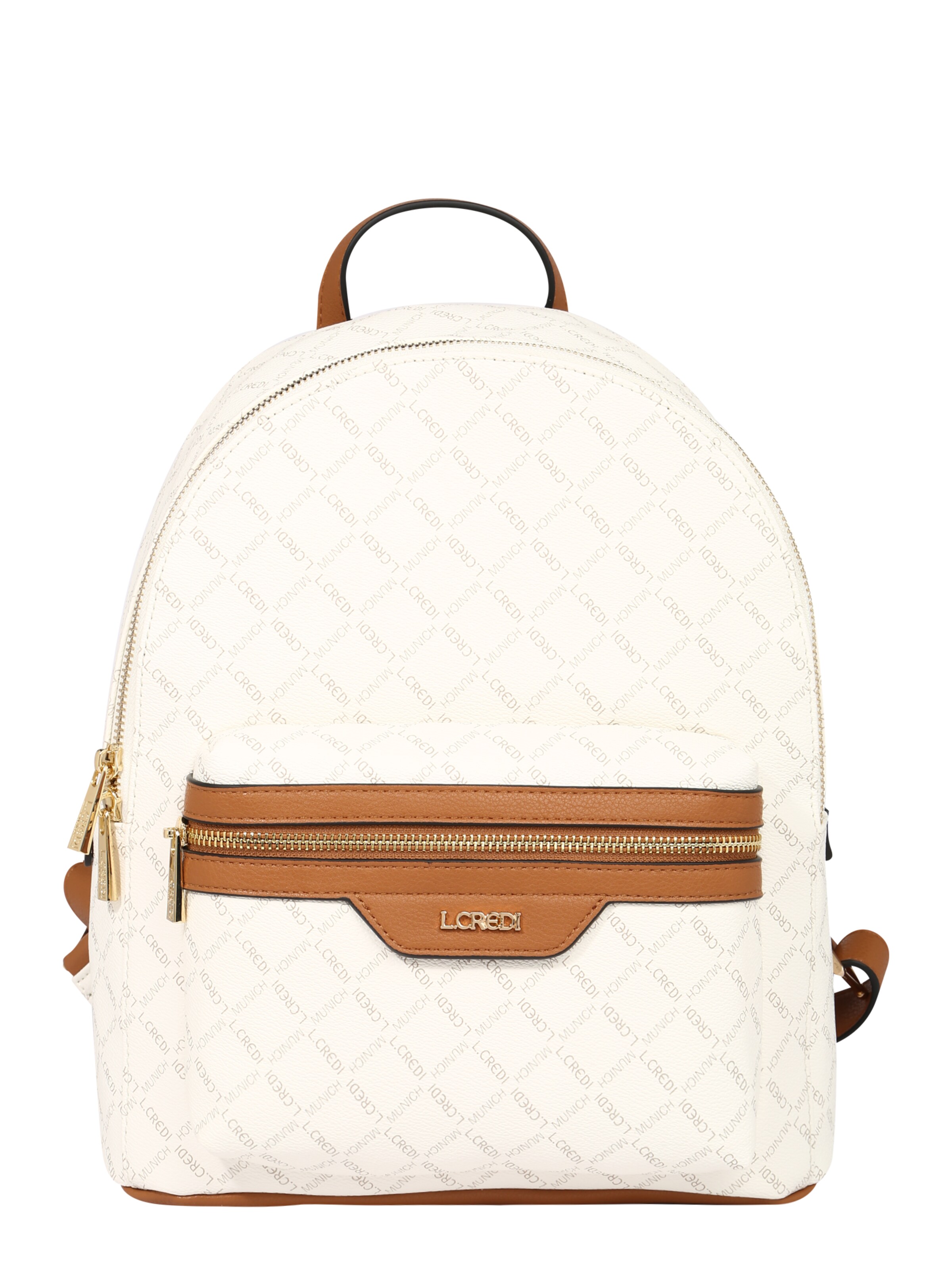 L.CREDI Rugzak 'Filiberta' in Wit: voorkant