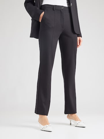 juoda GUESS Standartinis Kelnės 'NEW ZOE': priekis