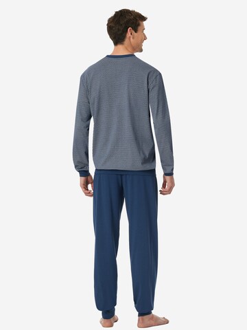 SCHIESSER Pyjama lang 'Comfort Essentials'‌‌ in Blau