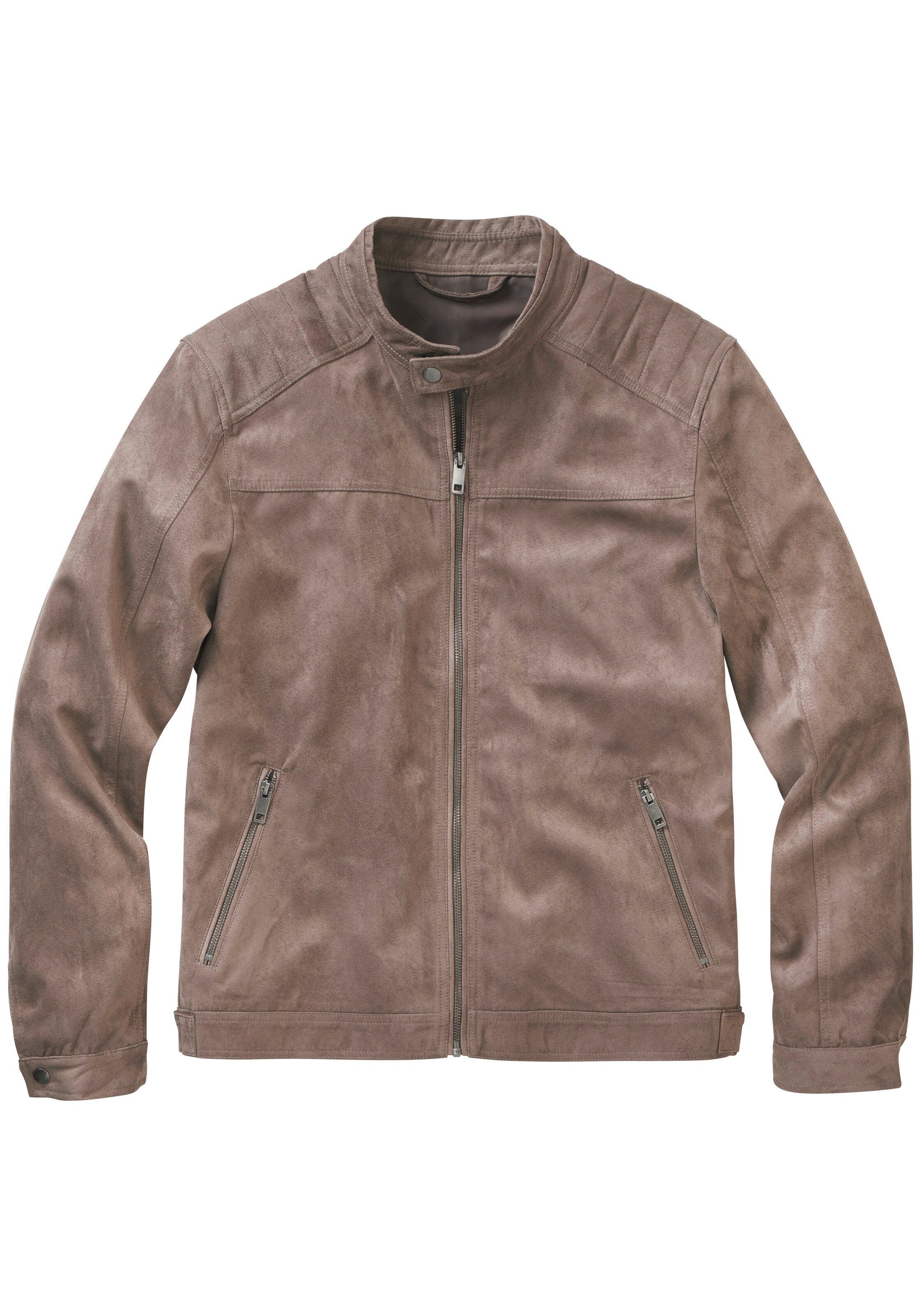 JOHN DEVIN Between-Season Jacket in Brown: front