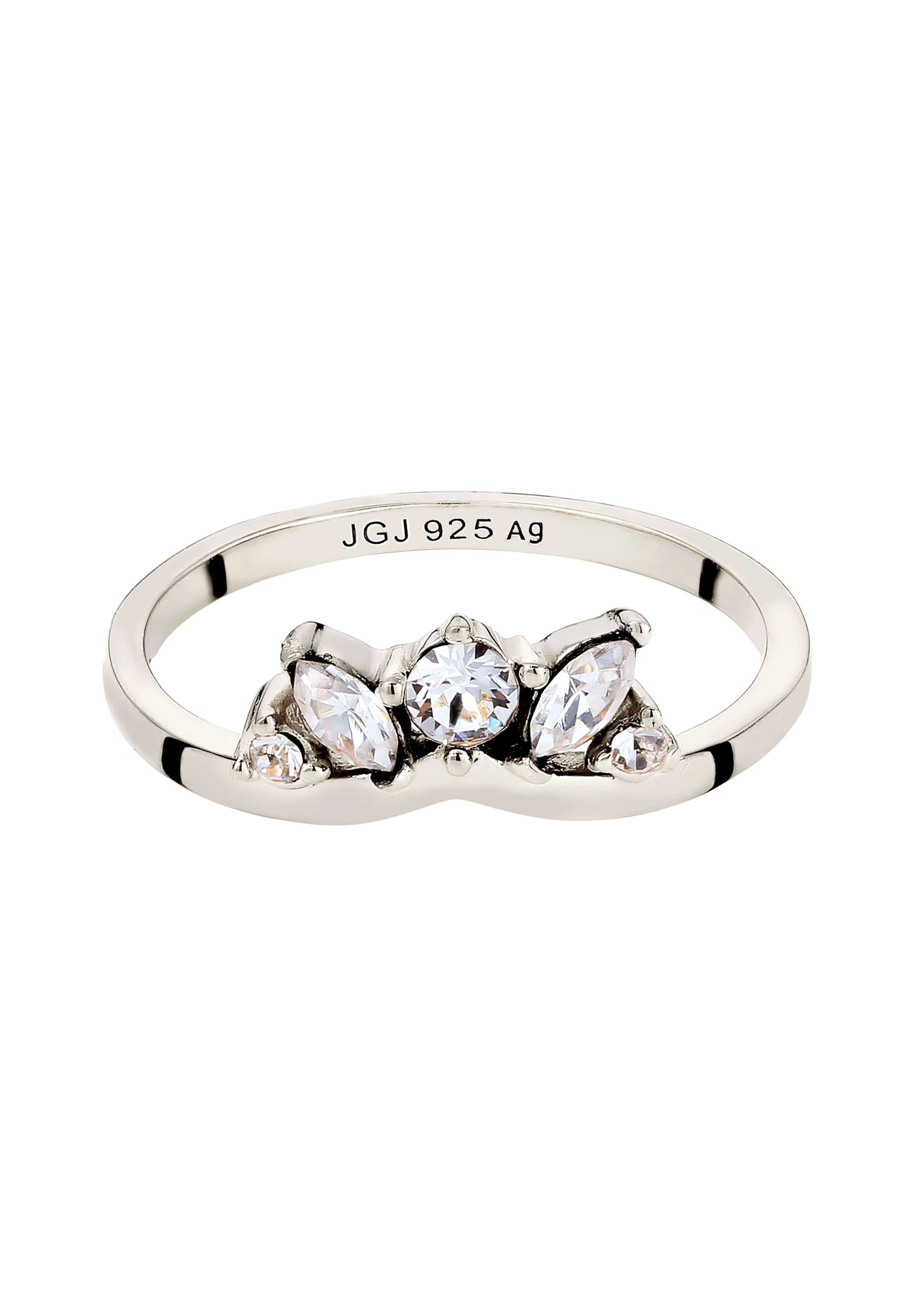 ELLI Ring in Silver: front