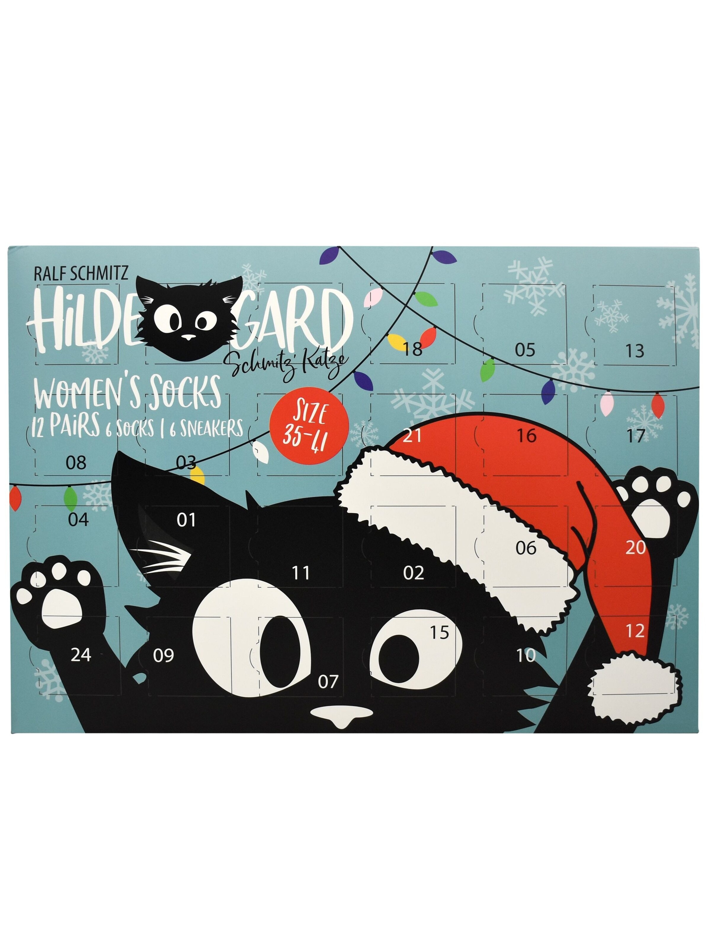 United Labels Socks 'Adventskalender Ralf Schmitz Hildegard mit 12 Paar' in Mixed colours