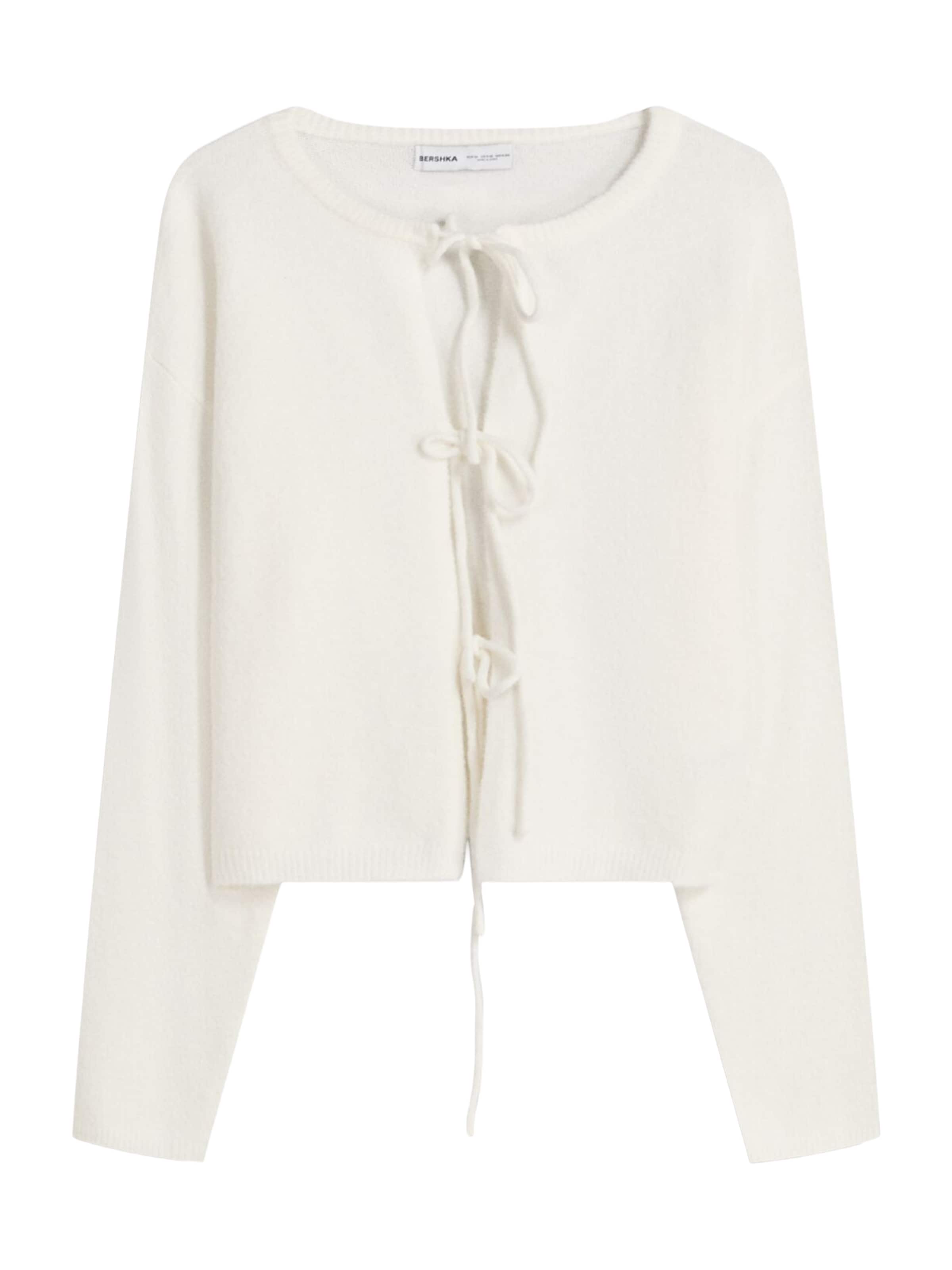 Bershka Knit cardigan in XS in Light beige, Item view