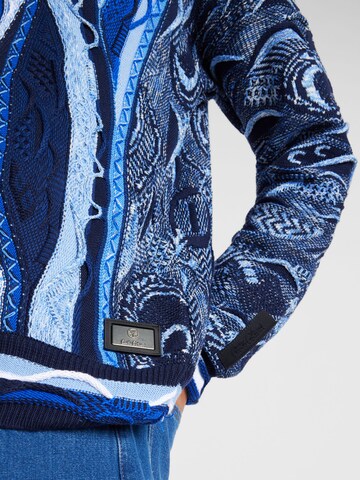 Pull-over Carlo Colucci en bleu