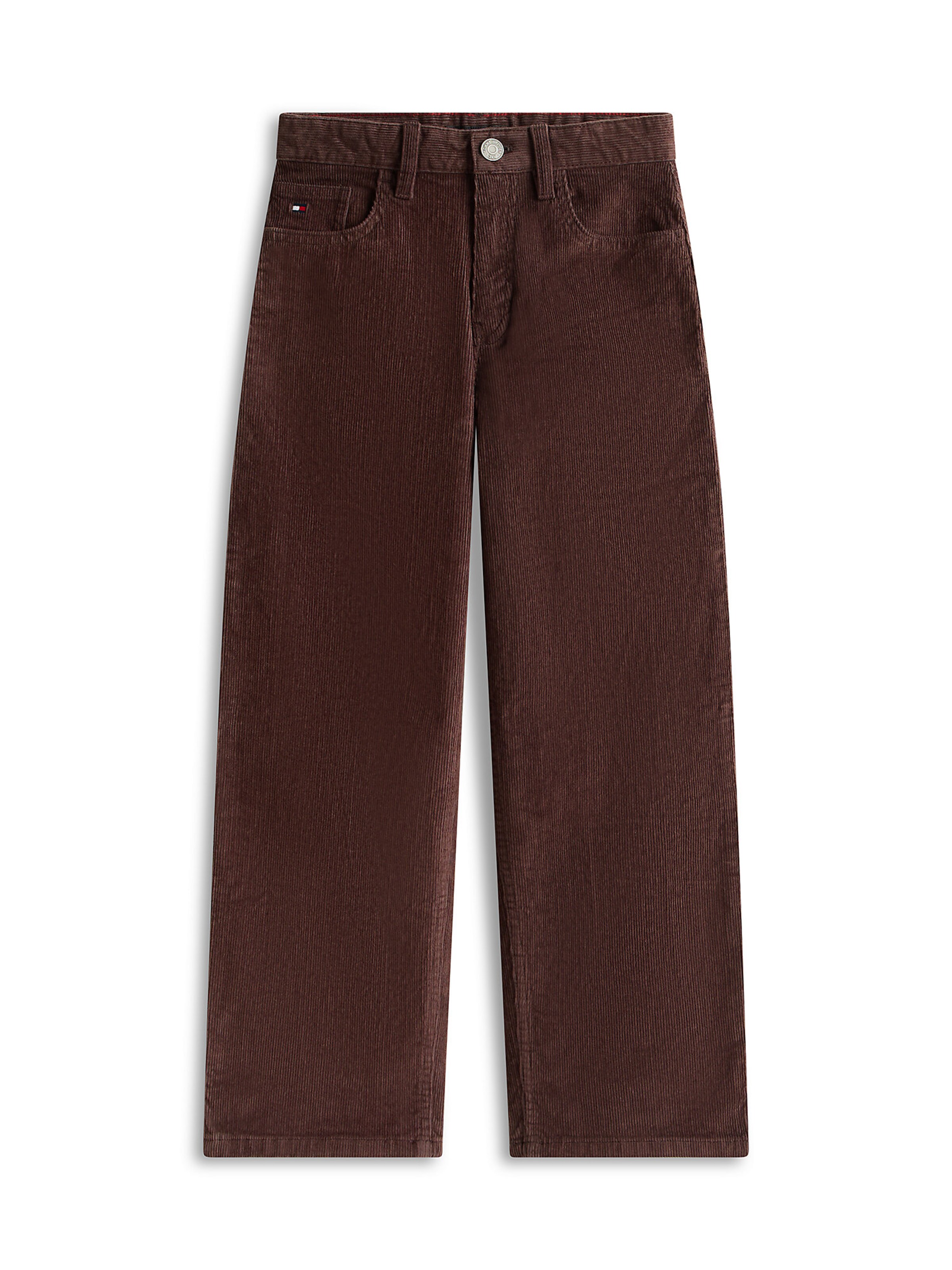 Loosefit Pantalon TOMMY HILFIGER en marron : devant
