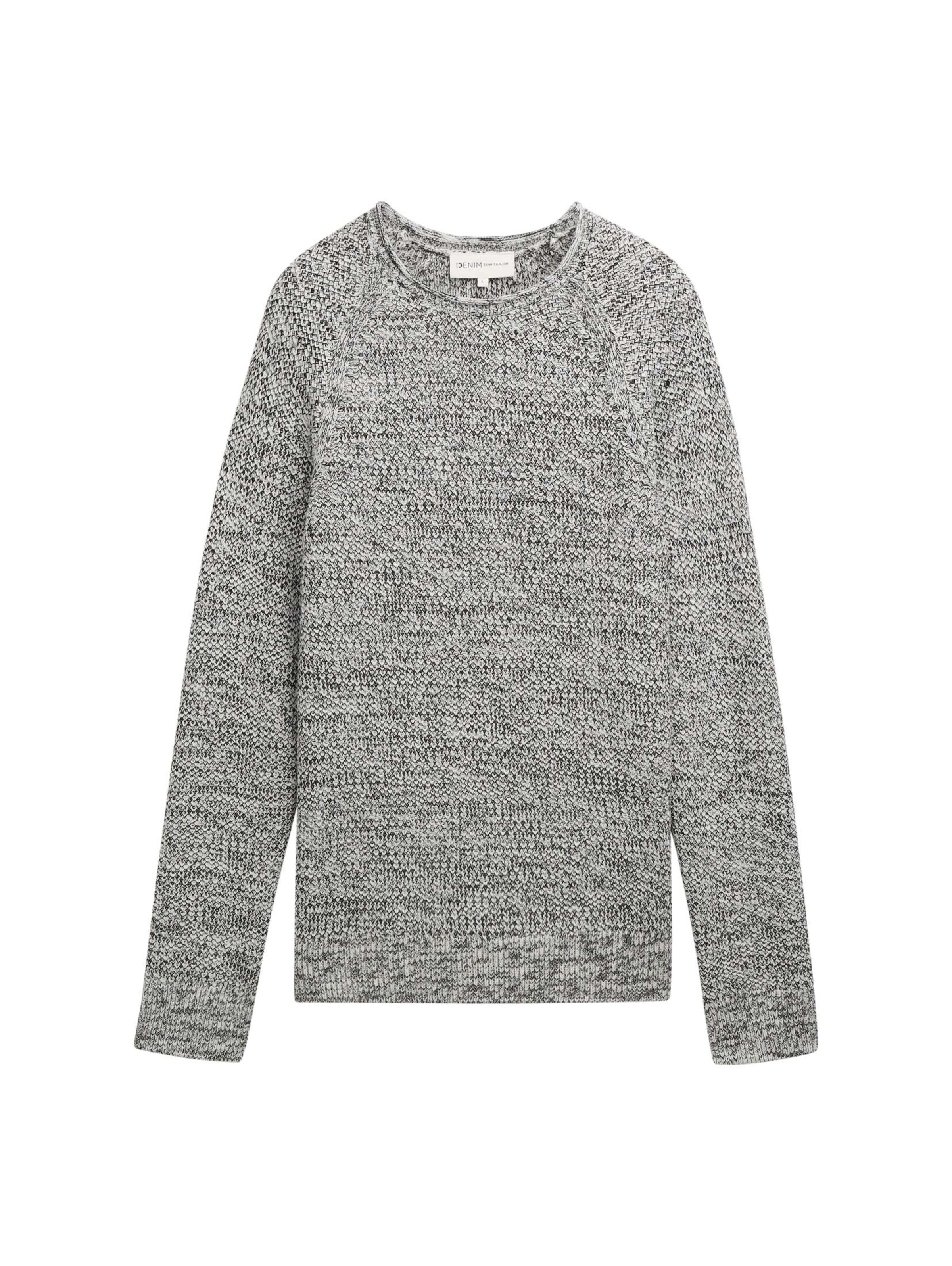 Pull-over TOM TAILOR DENIM en blanc : devant