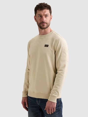 PME Legend Sweatshirt 'American Classic sweatshirt with flight pocket'‌ in Beige: Vorderseite