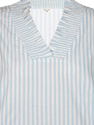 Chemisier 'Cira 993' ze-ze en bleu
