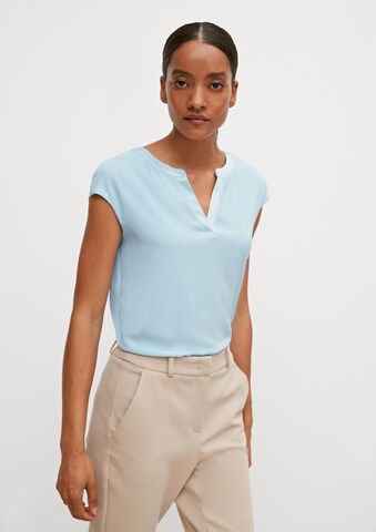 COMMA Blouse in Blauw: voorkant