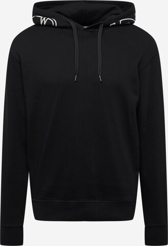 TOM TAILOR DENIM Sweatshirt in Schwarz: predná strana