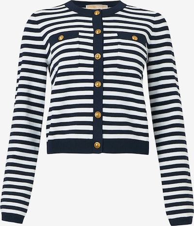 Kardiganas iš MICHAEL Michael Kors, spalva – tamsiai mėlyna / balta, Prekių apžvalga