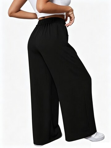 KoJooin Normalny krój Spodnie ludowe 'Damen Wide Leg Jogger Hose Kordelzug Taillenbund Seitentaschen Lässige Freizeit Sweathose' w kolorze czarny