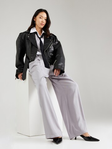 SELECTED FEMME Wide leg Pleat-Front Pants 'JOLIE' in Grey