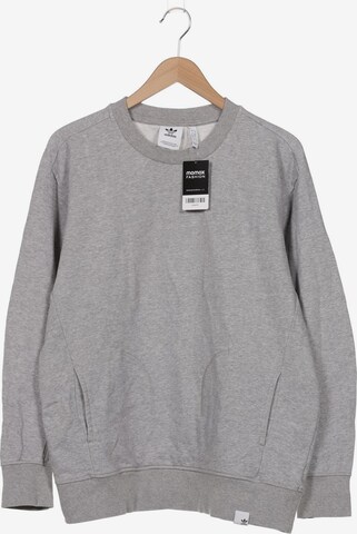 ADIDAS ORIGINALS Sweatshirt & Zip-Up Hoodie in L in Grey: front