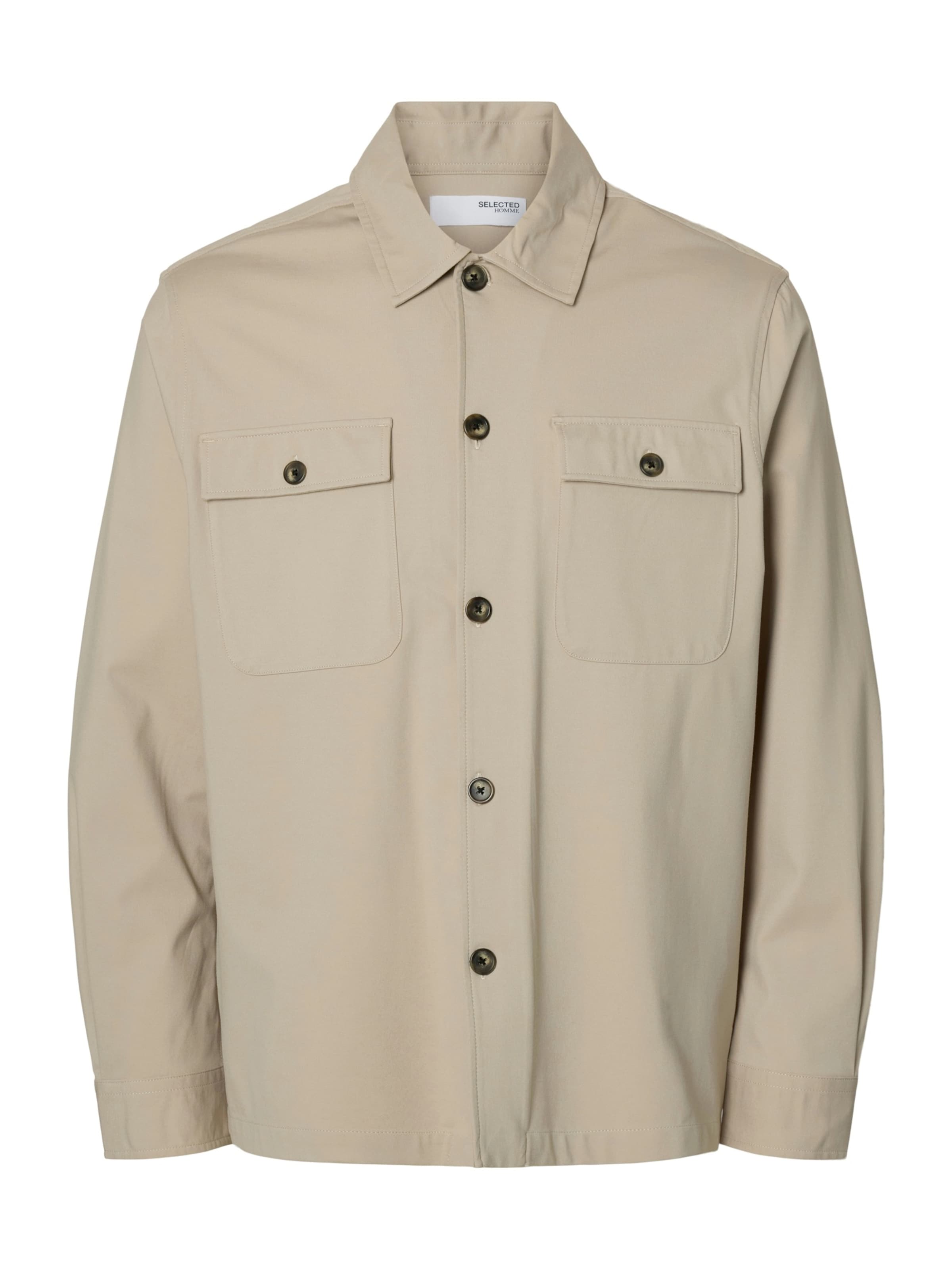 SELECTED Overhemd 'SLHLorent' in Beige: voorkant