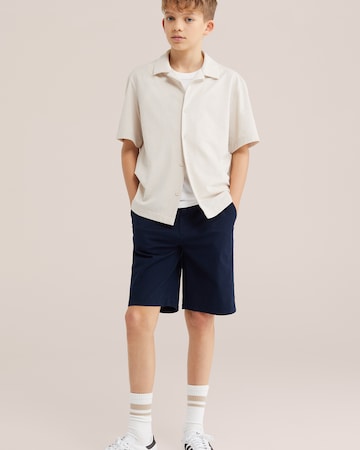 WE Fashion Средняя посадка Рубашка в Бежевый