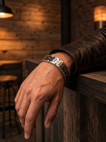 Holzwerk Bracelet 'ORTHSEE' in Silver: front