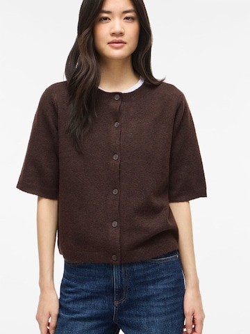 VILA Knit Cardigan 'LIGA' in Brown