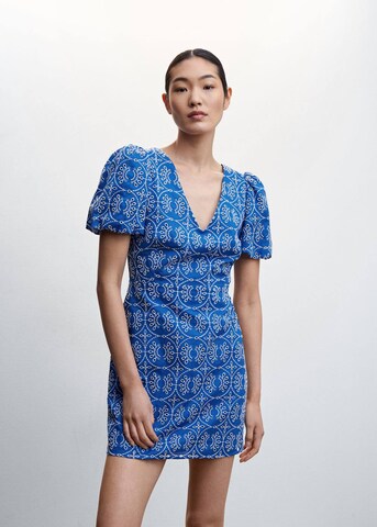 Robe 'Zafi' MANGO en bleu : devant