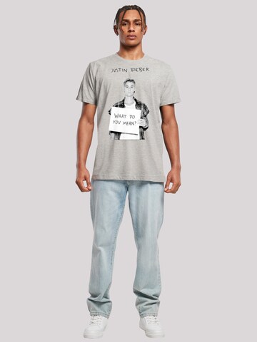 T-Shirt 'Justin Bieber What Do You Mean' F4NT4STIC en gris