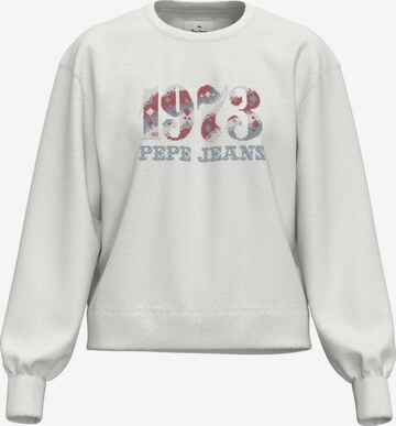 Sweat-shirt 'Nya' Pepe Jeans en blanc : devant