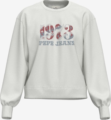 Sweat-shirt 'Nya' Pepe Jeans en blanc : devant