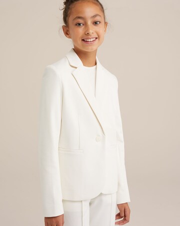 Blazer di WE Fashion in bianco: frontale