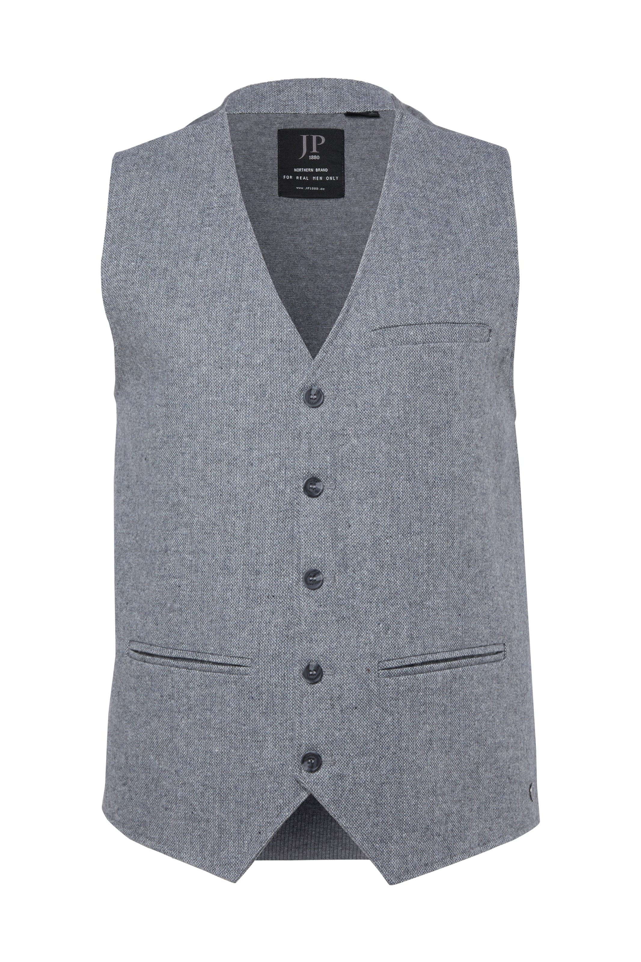 JP1880 Gilet in Grijs: voorkant