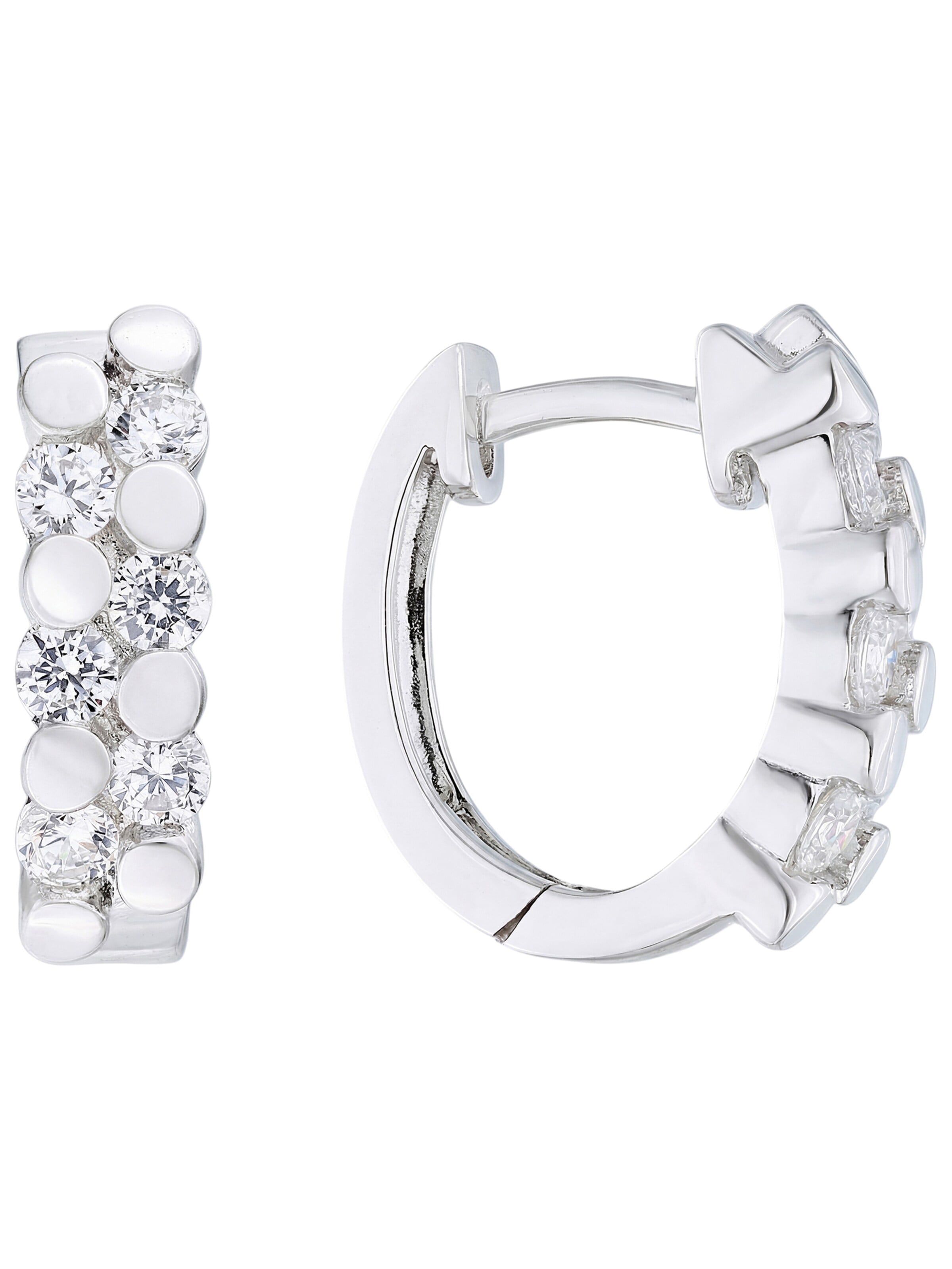 Jobo Earrings in Silver: front