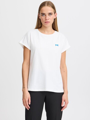 T-shirt 'Kathrin' ICHI en blanc : devant