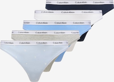 Moteriškos kelnaitės iš Calvin Klein Underwear, spalva – tamsiai mėlyna / pastelinė mėlyna / šviesiai mėlyna / margai pilka / balta, Prekių apžvalga